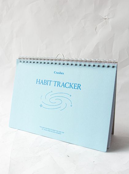 Monthly Habit Tracker - Blue