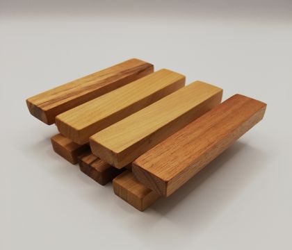 Set of Four Wooden Pallet Coasters